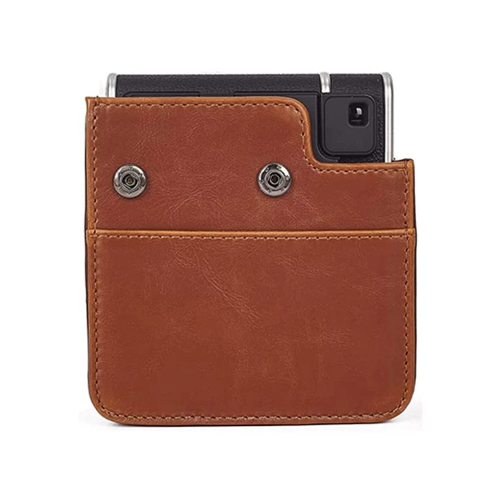 ريترو جلدية كاميرا واقية مع حزام الكتف ، غطاء حقيبة ل Fujifilm Instax Mini 40 ، السفر