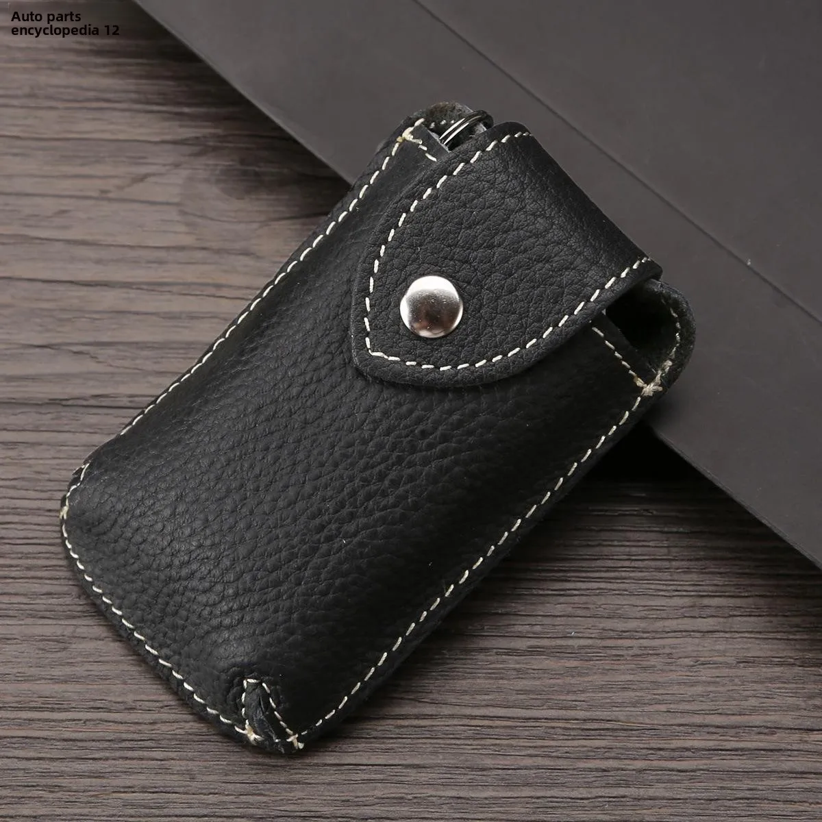 Genuine Leather Key Holder Belt Faionable Car Remote Controller Cover Convenient to Carry Korean Sle Men's Vertical Pouch