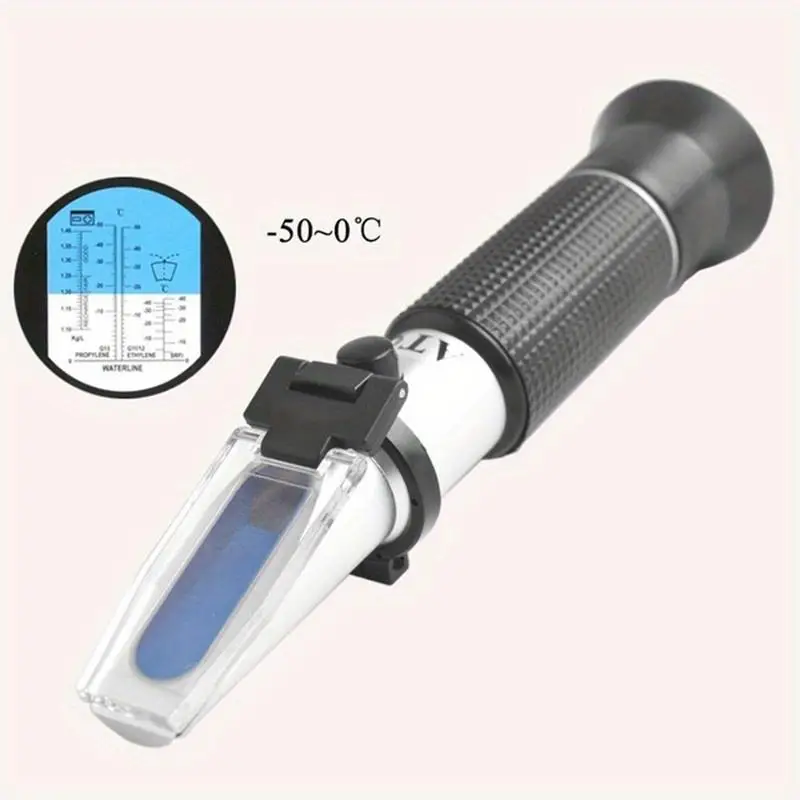 Handheld Refractometer Freezing Point Specific Gravity Analyzer for Antifreeze Sugar Measurement