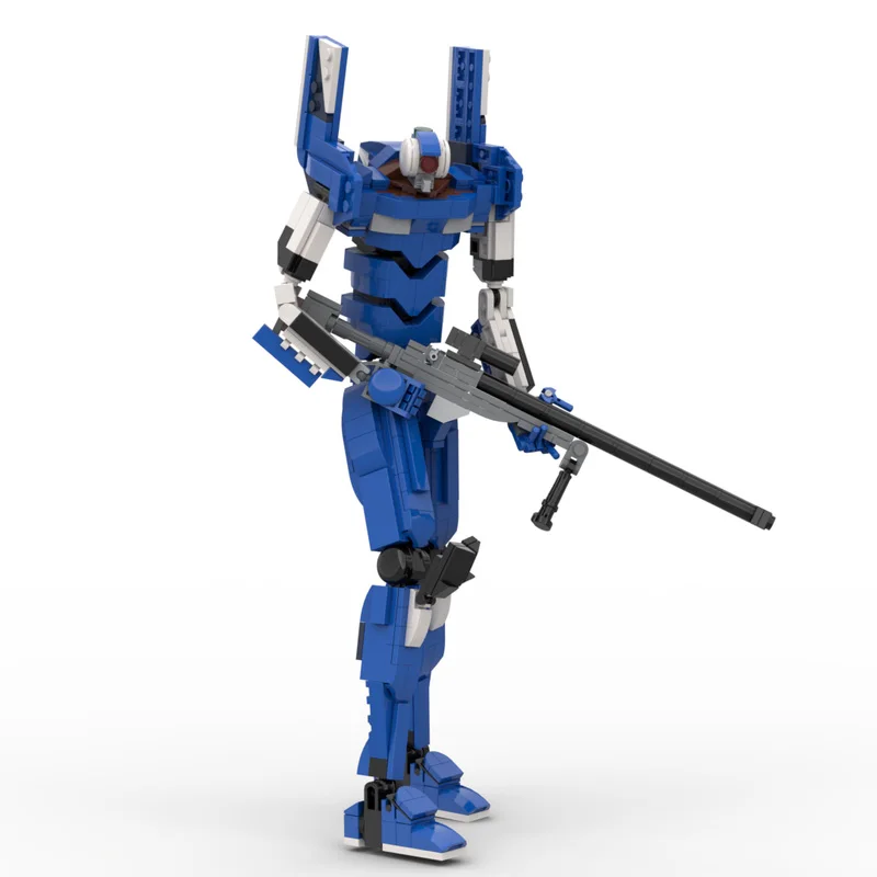Creatieve Assemblage Serie Bouwstenen 539 PCS Beroemde Anime Unit-00 Humanoïde Mecha Model Speelgoed Prachtige Kerst Display Gift - afbeelding 1