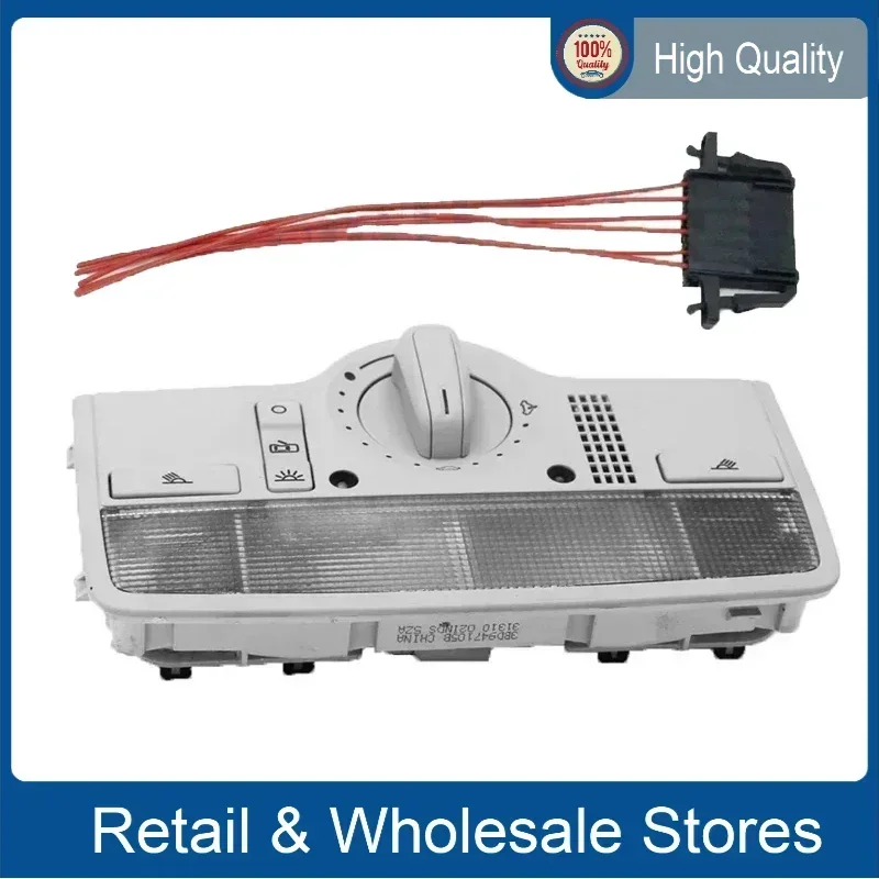 Grey Interior 3BD947105B Dome Light Color Reading Lamp SunRoof Skylight  Red light bulb3BD 947 105 B  for VW Passat B5