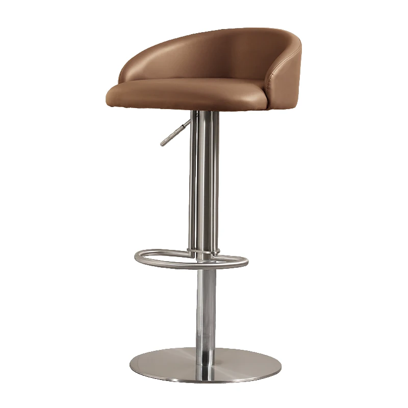 

Metal Hotel Bar Chairs Counter Design Swivel Restaurant Luxury Bar Chairs Leather Modern Taburete De Bar Commercial Furniture