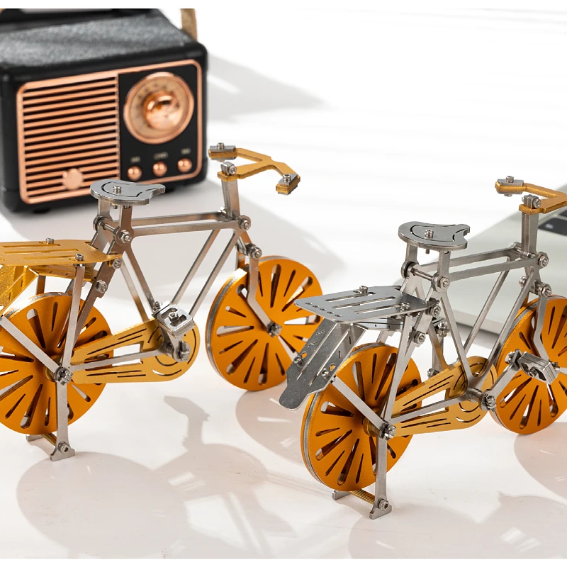 

MOKR Bicycle 3D Metal Puzzle Children's toy DIY assembly model Christmas birthday gift Education and training