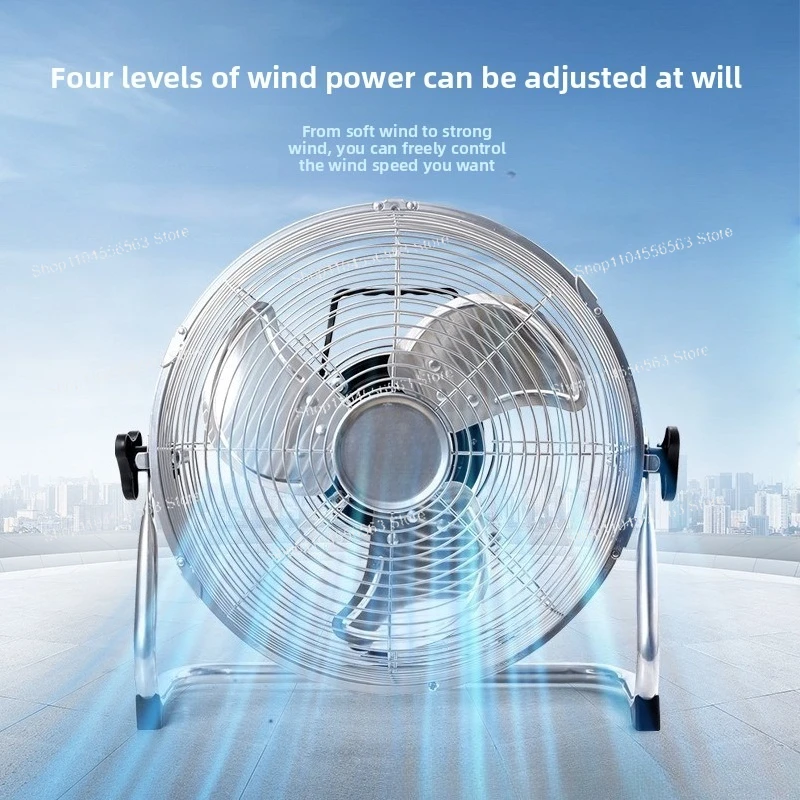 พัดลมไฟฟ้า อุตสาหกรรม พื้นลมสูง พื้นครัวเรือน เดสก์ท็อปร้านอาหาร ปีนเขา ทรงพลัง