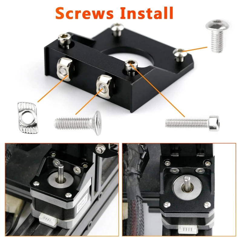 3D Printer Upgrade Metal Block Z Rod Stepper Motor Mount Fixer Holder for Ender3-V2 Ender3-Pro CR10 Step Motor DropShipping