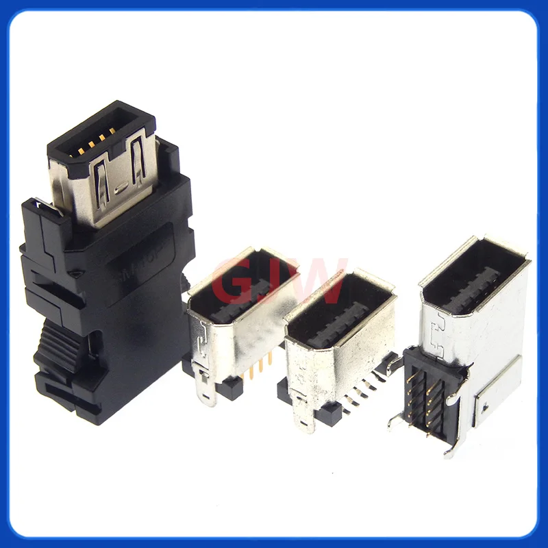 1PC 10Pin Encoder Cable Connector Male Female Plug Socket CN3 1394 Encoder Plug SM-10P Servo Drive Connector