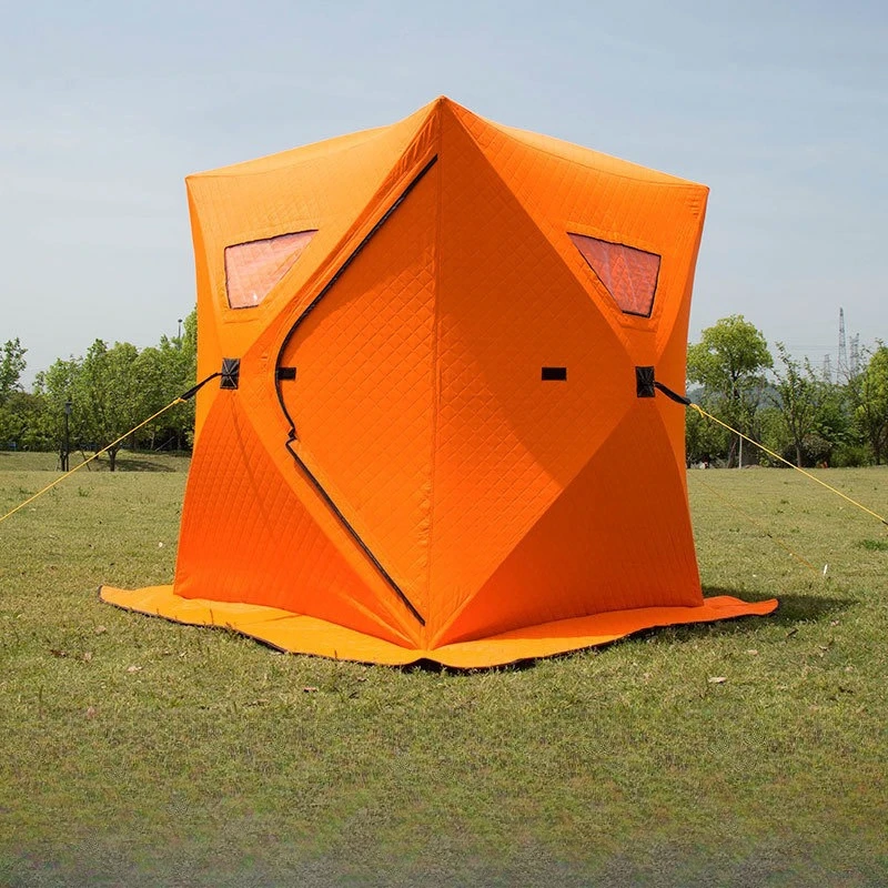 Outdoor winter fishing tent cotton cloth warm and thickened camping winter fishing windproof waterproof and cold-proof cotton