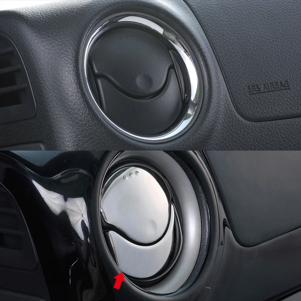 8pcs Car A/C Air Vent Cover Air Outlet Garnish Stainless Steel Sticker Car Styling Accessories for Nissan Caravan NV350 E26
