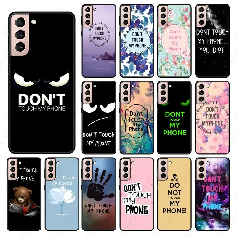 fundas Dont Touch My Phone Soft Phone Cover For samsung galaxy S24 ULTRA S23PLUS S21 S20fe S20ULTRA S21Fe S22PLUS S23ULTRA case