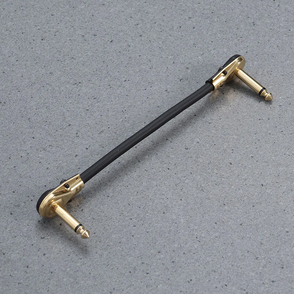 

2 Pcs Speaker Cable Effect Bass Instrument Guitar Keyboard No Noise Amplifier Cord Golden