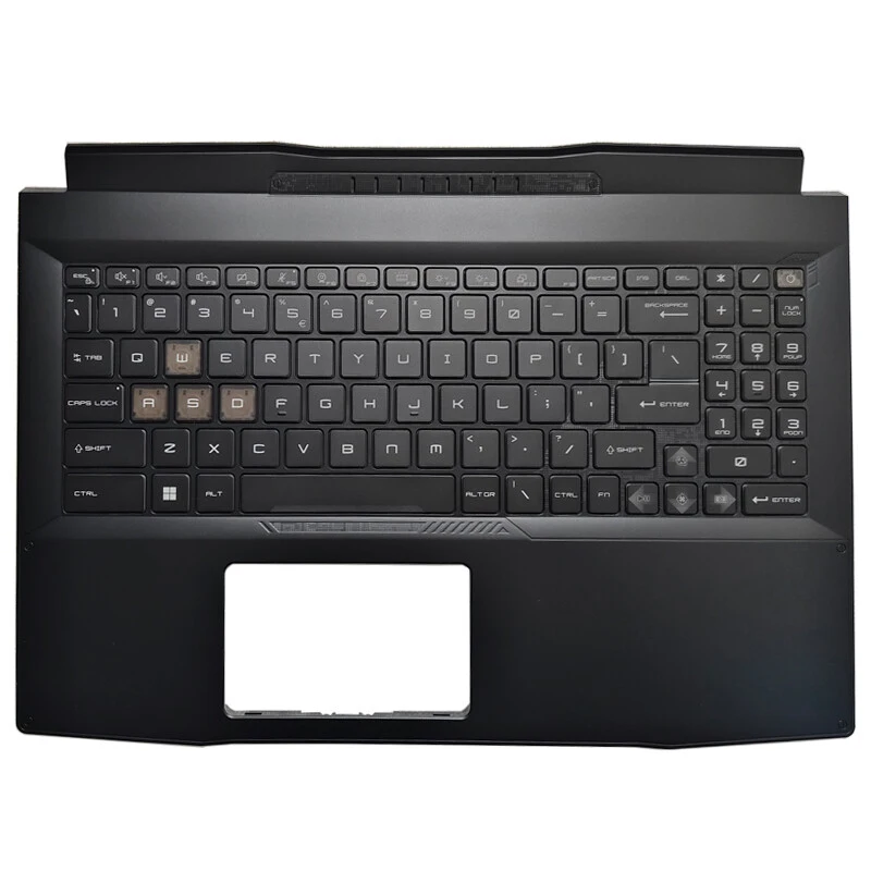 S+    RGB NEW For MSI katana 15 B13v MS-1585 US Keyboard Upper Case Palmrest Cover