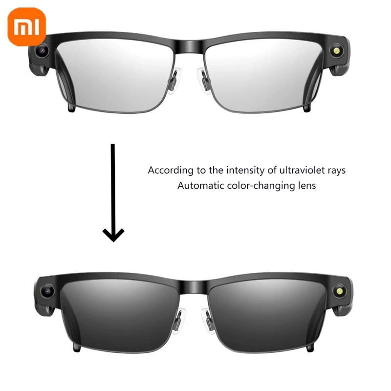 Xiaomi 2025 نظارات ذكية جديدة للرجال والنساء نظارات بلوتوث للتحكم في المكالمات الصوتية والموسيقى نظارات شمسية مستقطبة بالأشعة فوق البنفسجية