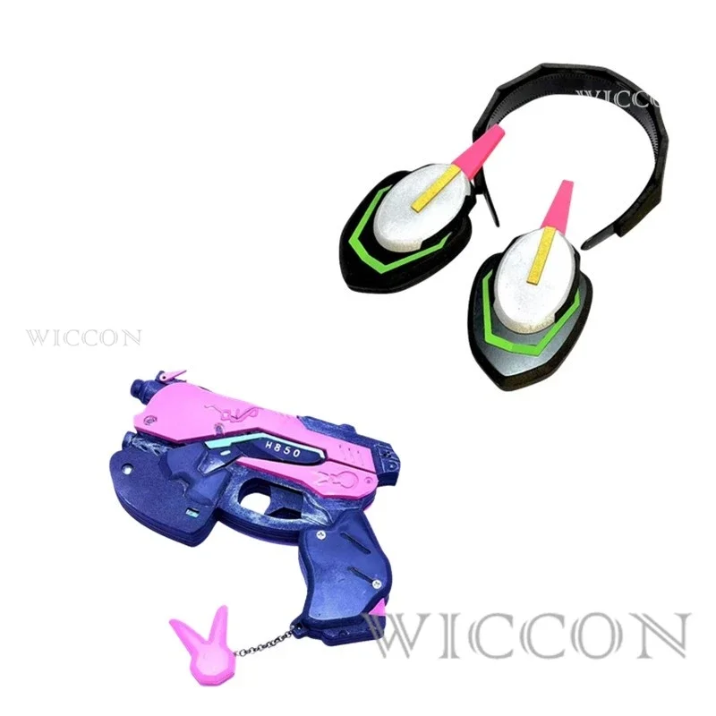 Anime woman jumpsuit tights DVA cosplay game costume Zentai wig cosplay props headphone suit D. va cos party Halloween costumes