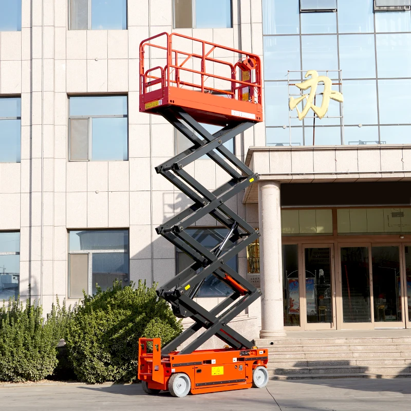 Electric Scissor Lift 4-18m Aerial Platform 6m 8m 10m 12m 14m Skylift Mobile Lifter Scaffolding Hydraulic Scissor Liftt