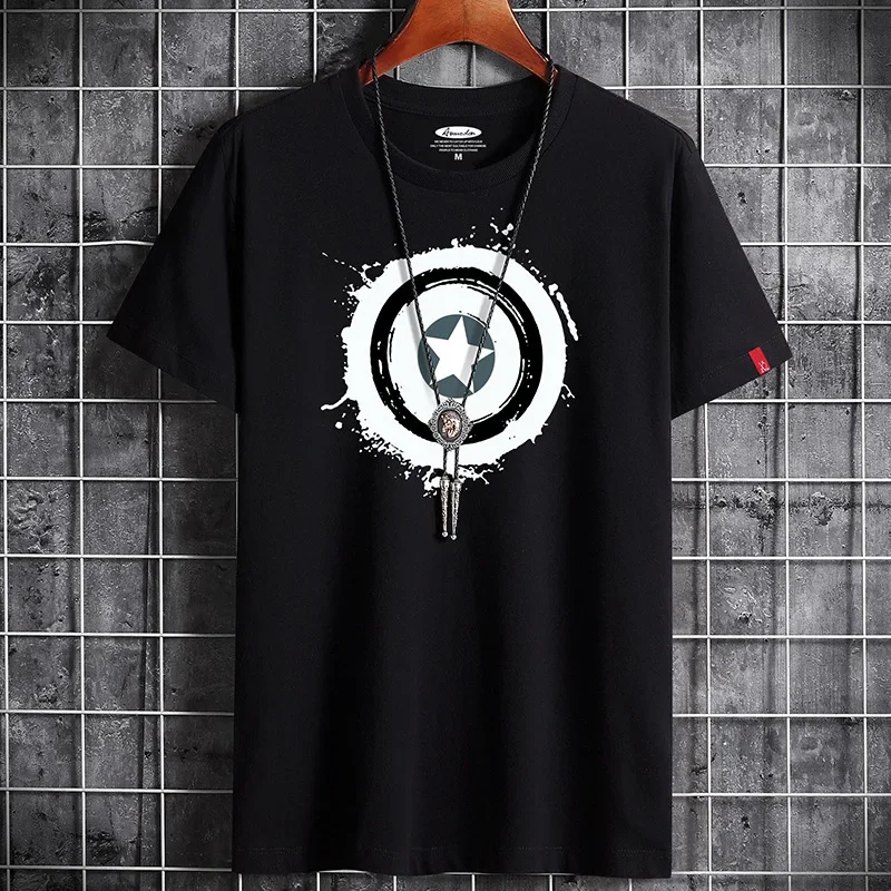 2022 Newest T Shirt for Men Clothing Anime Fitness White O Neck Man T-shirt For Male Oversized S-6XL New Men T-shirts Goth Punk