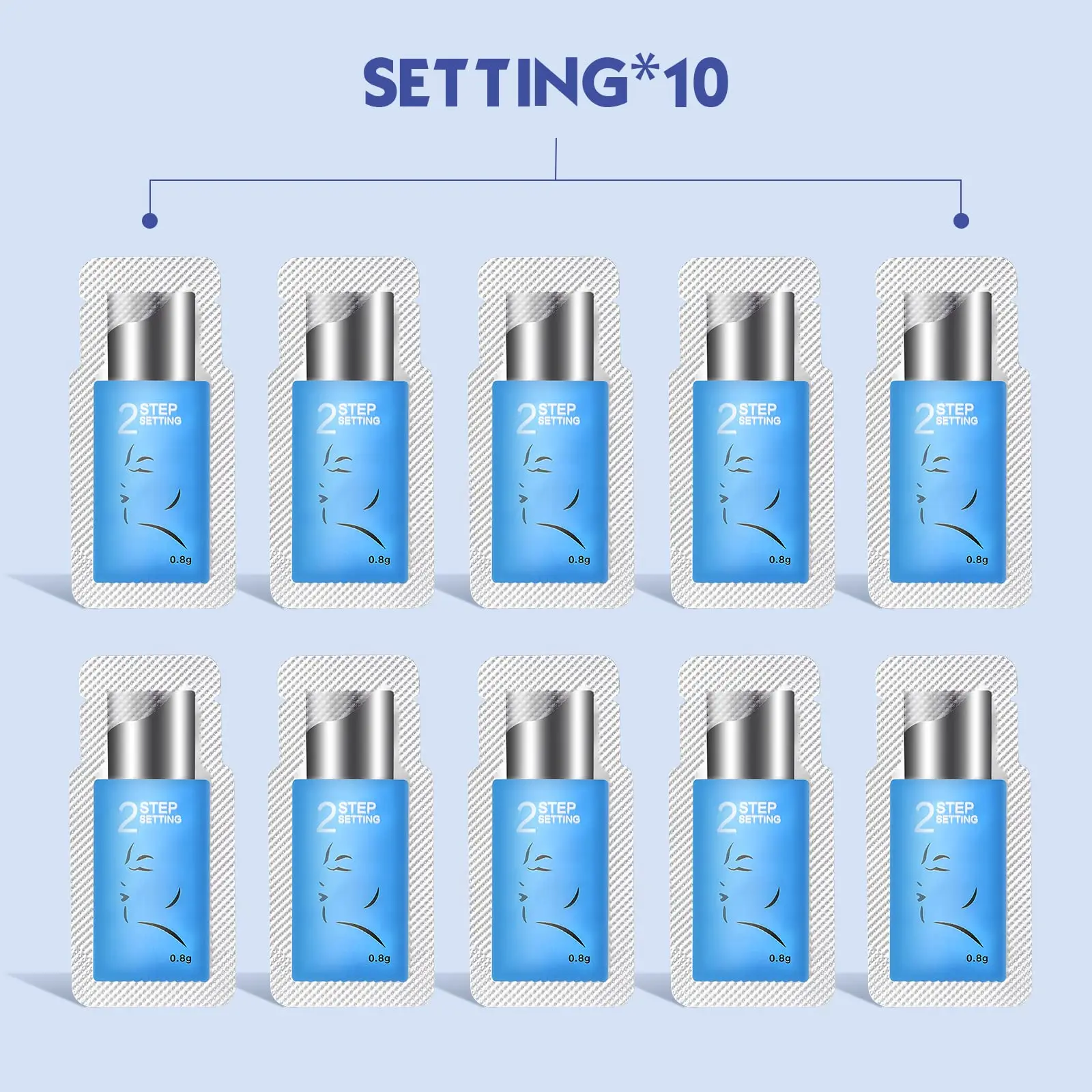 PERMANIA Korea 10 Teile/los 5-8 Minuten Lash Lift Wimpern Dauerwelle Kit Beutel Nummer # 1 # 2 # 3-Setting Lotion Curling Perma Makeup Tool – Detail 5