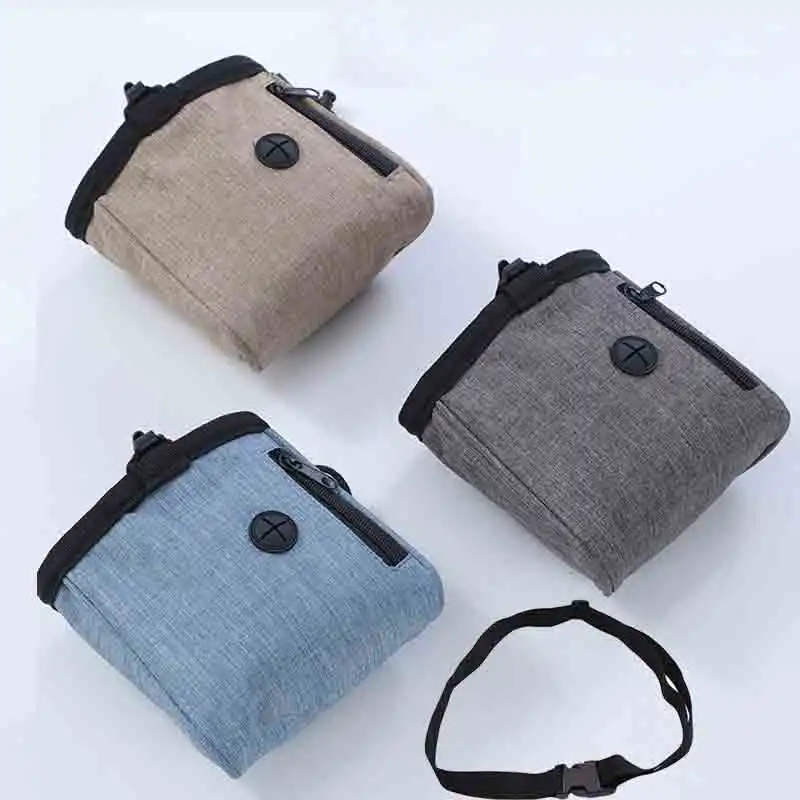 Portable Dog Training Treat Bag Puppy Snack Reward Waist Bag Pet Feed Pocket Walking Snack Pouch Detachable Supplies