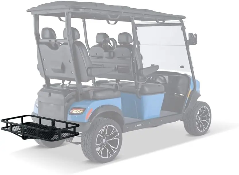 Universal Rear Cargo Carrier – Heavy-Duty Golf Cart Hitch Mount Rack, 2