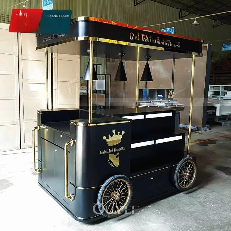 

Manufacturer Mall Kiosk Ice Cream Cabinets Counter Display Showcase Cart Display Dessert Cart Display for Mall