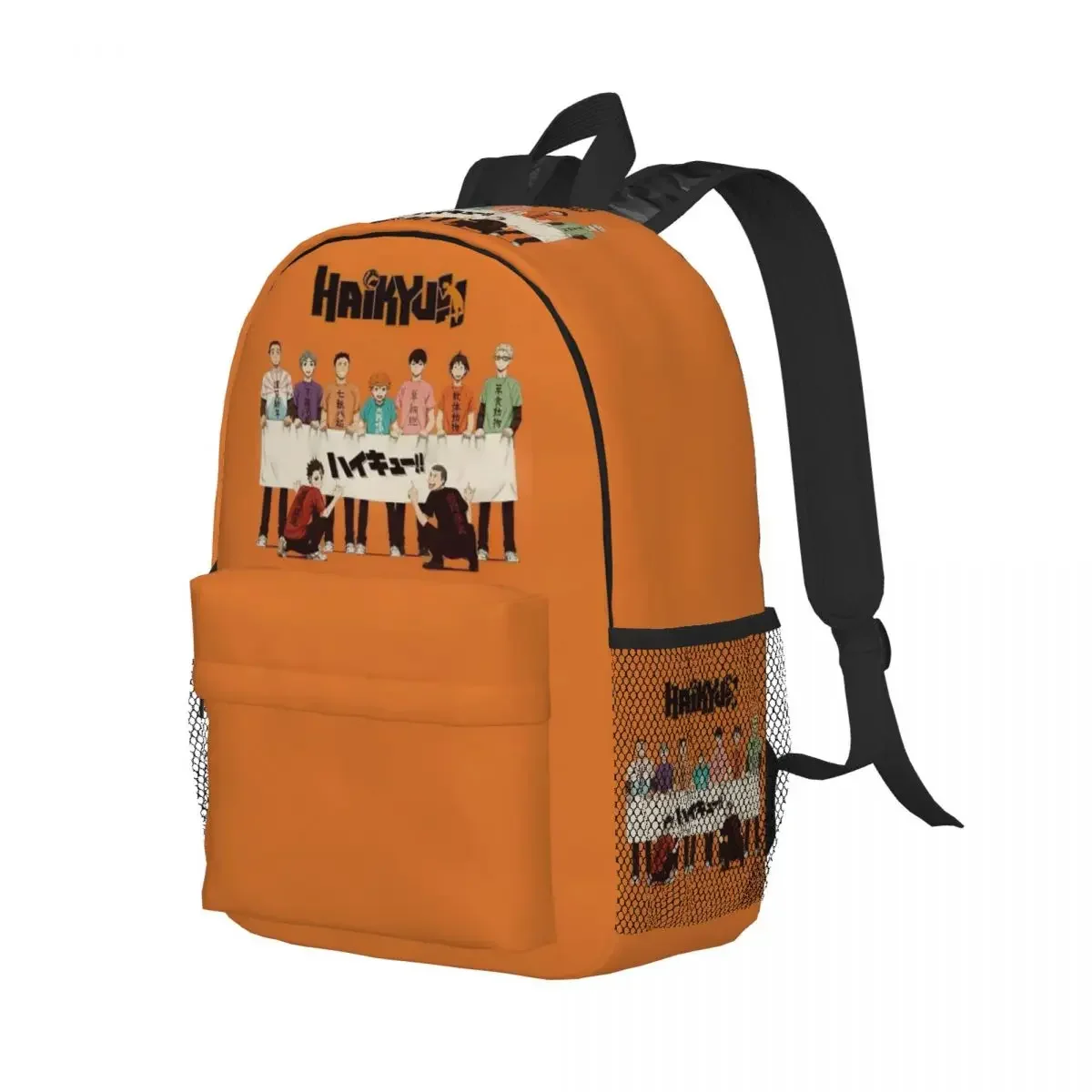 

Рюкзак в стиле аниме Haikyu с героями мультфильмов, манга, студенческая сумка для книг для мальчиков и девочек, детская школьная сумка, компьютерные сумки на плечо для мужчин и женщин