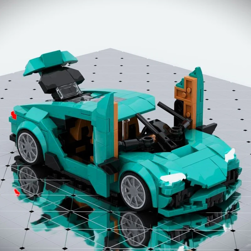 Champion Speed Cars Moc Building Bricks Hot V8 Car Model Collection Technology Modular Blocks Gift Christmas Toys DIY Sets