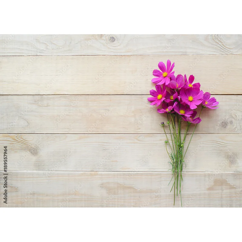 Shuozhike Art Stof Fotografie Achtergronden Rekwisieten Bloem Houten Planken Fotostudio Achtergrond 2211 HBB-03
