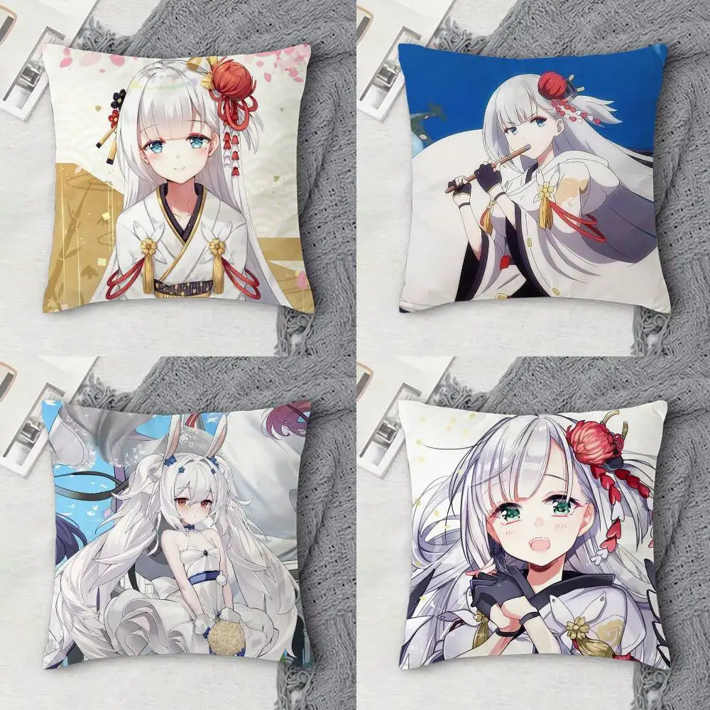 

Azur Lane Double-sided Printed Square Decorative Cushion Cover for Sofa Living Room Home Decor