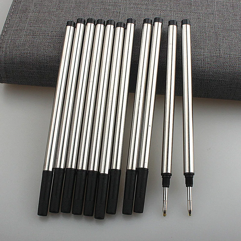 

5/10PCS Set Ballpoint Pen Refill Rotary Port Standard Black and Blue Ink Rollerball 0.7MM Office School Accessories