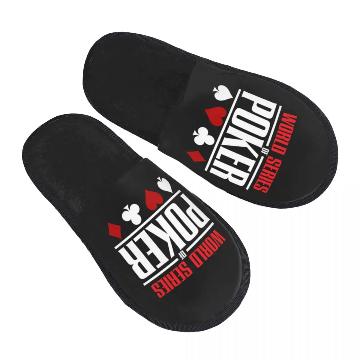 Custom World Series Of Poker Memory Foam Slippers Women Cozy Warm House Slippers