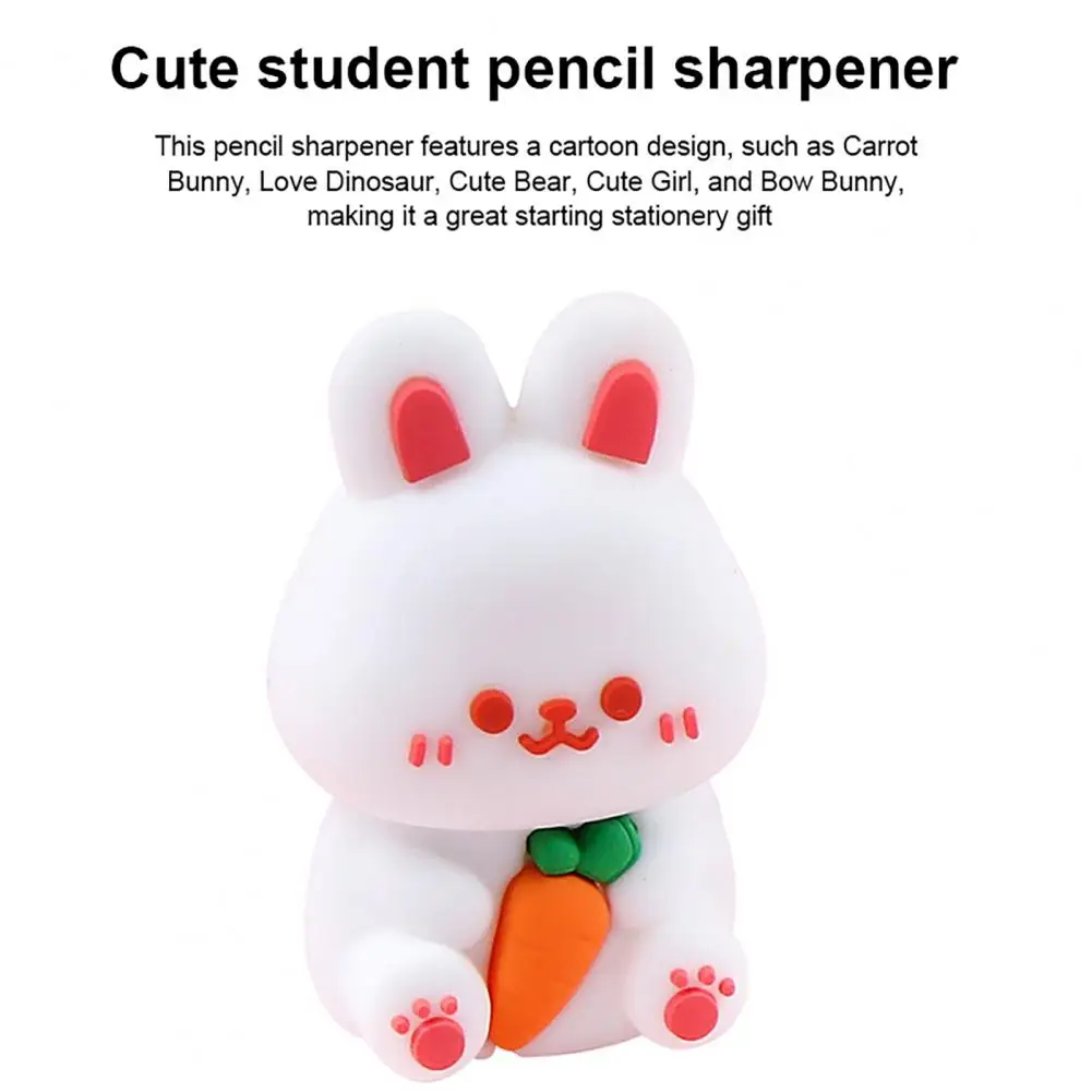 Kids' Pencil Sharpener Cute Pencil Sharpener Mini Kawaii Cartoon Pencil Sharpener Portable Pen Cutter for Kids Cute Stationery