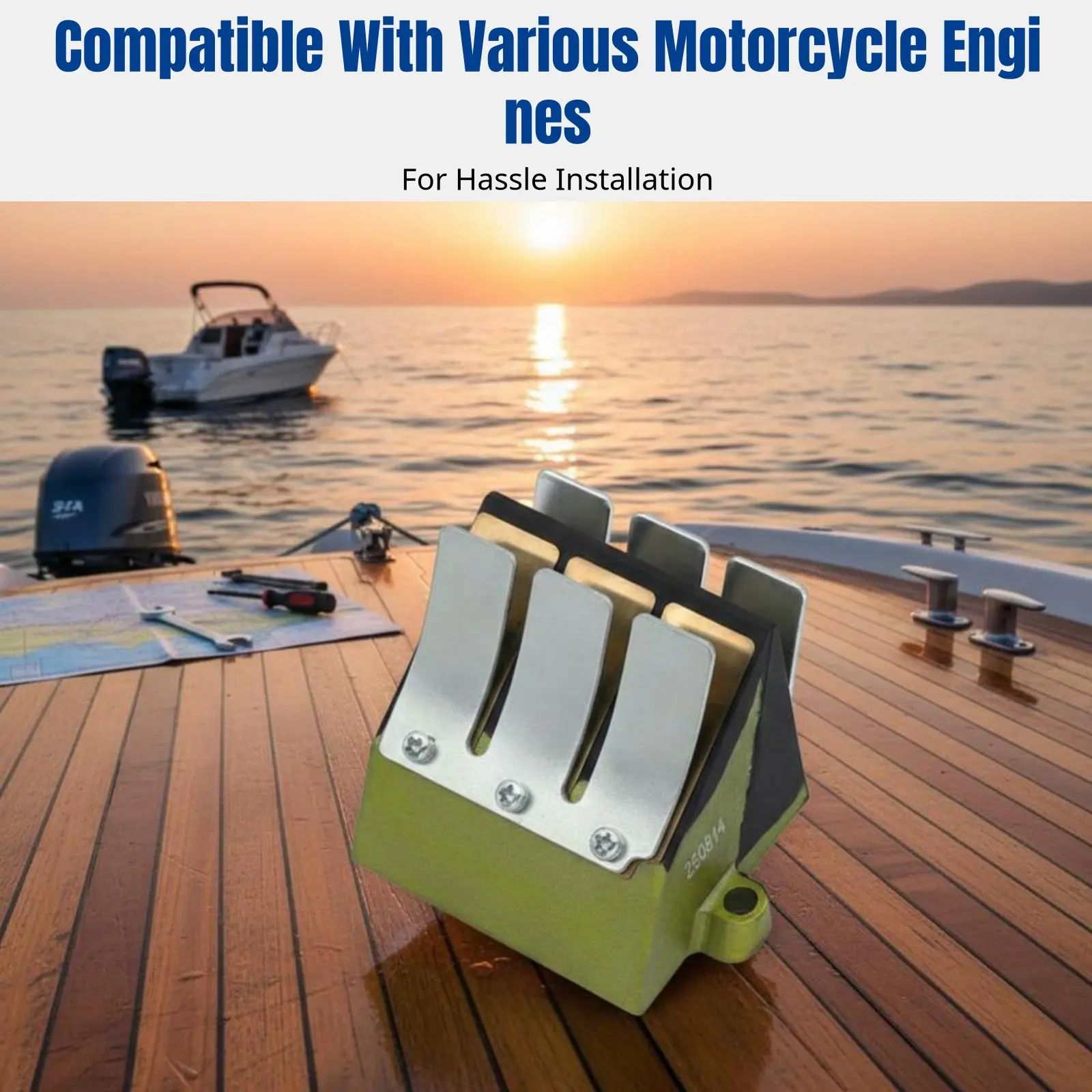 

Outboard Engine Intake Valve Assembly, Precision Metal, Fits Multiple Models, Replacement Part