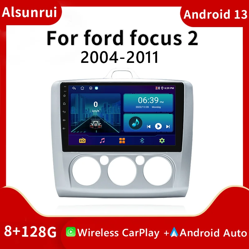 

2 din Android 12 Car Stereo For ford focus 2 3 MK1/Mk2/Mk3 2004-2011 Radio Multimedia Head unit Audio GPS Navigation Carplay RDS