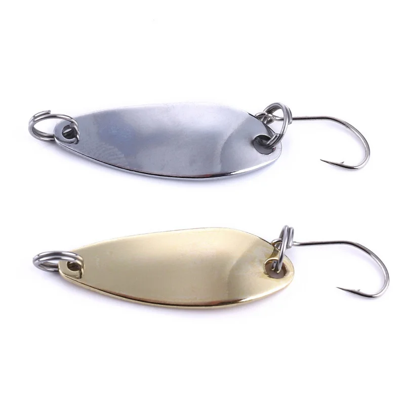 

10PCS Melon Seed Sequins Spinnerbait Lure Set Single-Hook Spoon-Shaped Micro-Fishing Weights 2.5G-5G Three Sizes 3CM Each