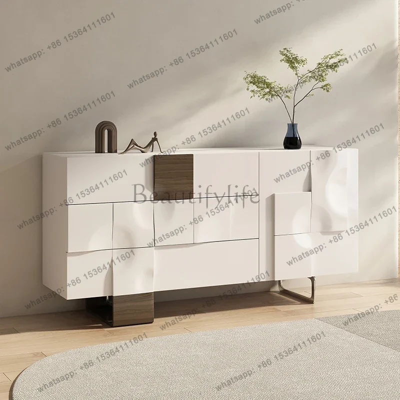 YJ Home Modern Nordic Storage locker Dresser display cabinet drawer type storage living room cabinets Wardrobe Armoire furniture