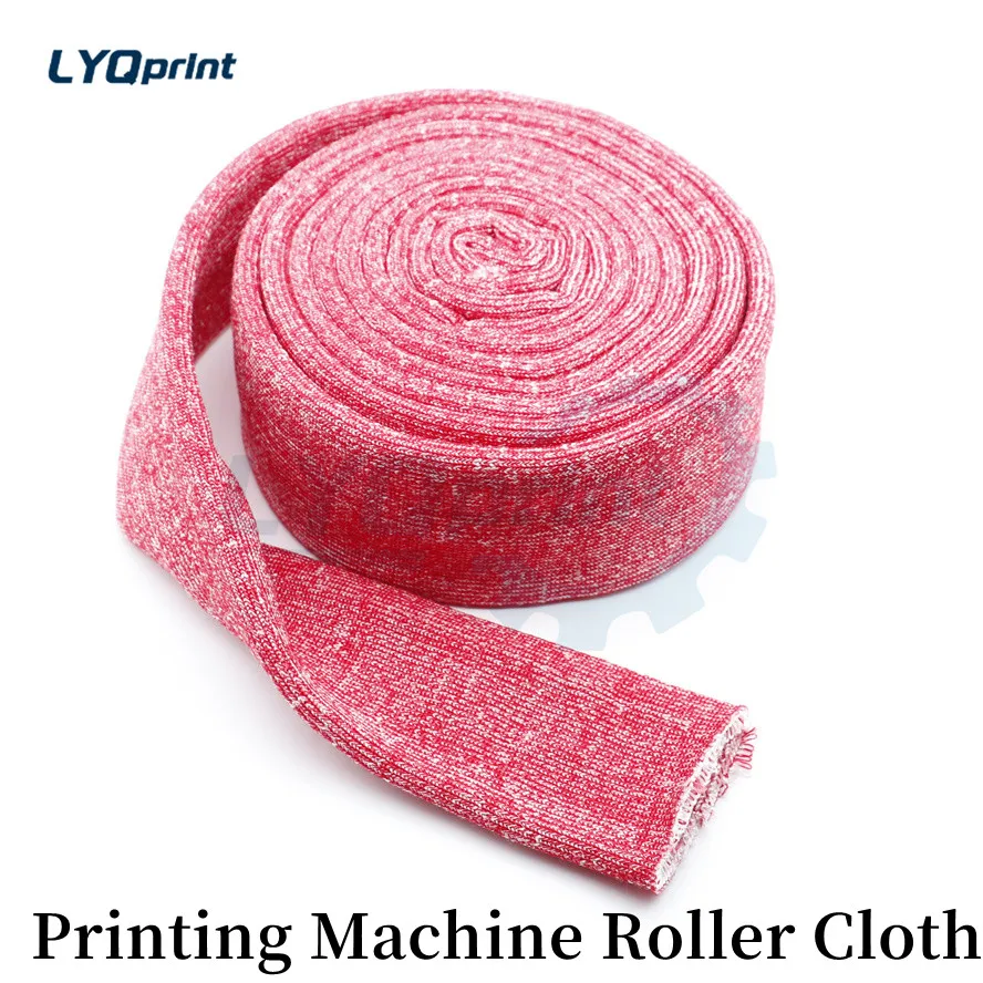 Best Quality 45MM 60MM Width Red Roller Cloth For Printing Machine Parts Cloth