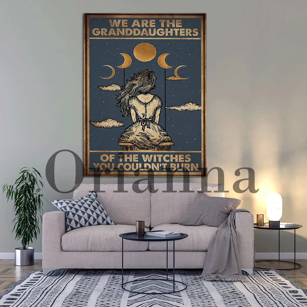 We Are Granddaughters Of The Witches Poster Wall Art Modern Canvas Painting Hd Print Vintage Modular Picture For Halloween Decor