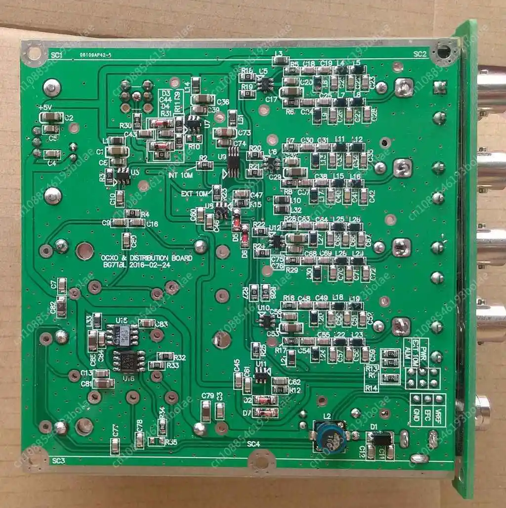 10M Frequency Divider, Distributed Amplifier, 8 Outputs, Constant Temperature Crystal Oscillator Reference, Clock Divider