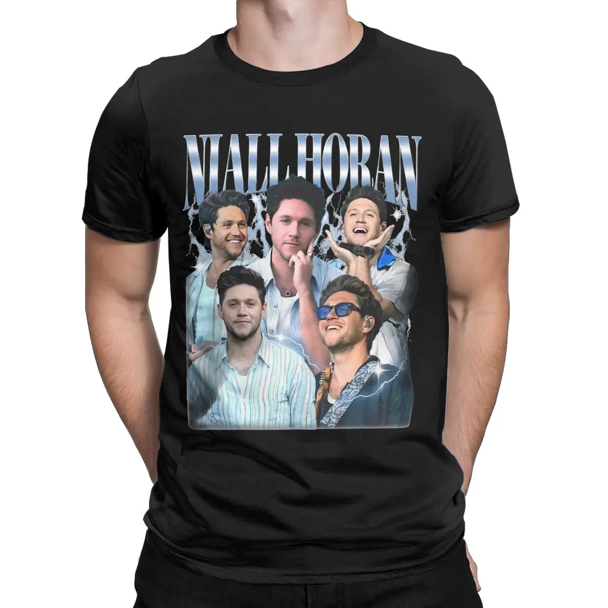 Niall Horan 90s T-Shirts for Men Vintage Cotton Tees Round Neck Short Sleeve T Shirt Plus Size Clothes