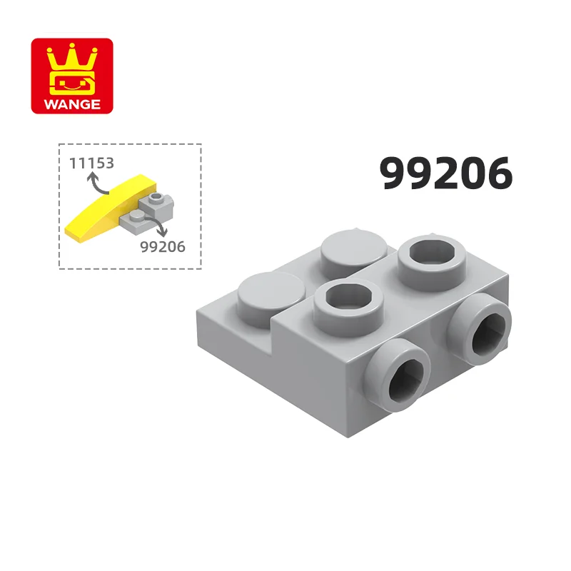 

WANGE 99206 100g/118PCS Plate 2X2X2/3 Block Moc Tech Color Compatible with Brick DIY Children's Toy Assembly Parts Gift Game