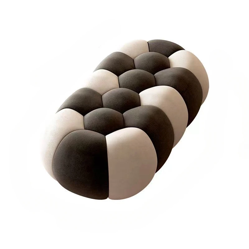

New Italian style bedroom bed end stool bed side bench light luxury living room bench sofa