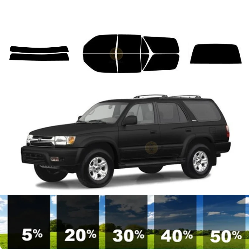 

precut Removable Window Tint Film For Car 100% UVR 5%-35%VLT Heat Insulation Carbon ﻿For TOYOTA 4RUNNER 4 DR SUV 1996-2002