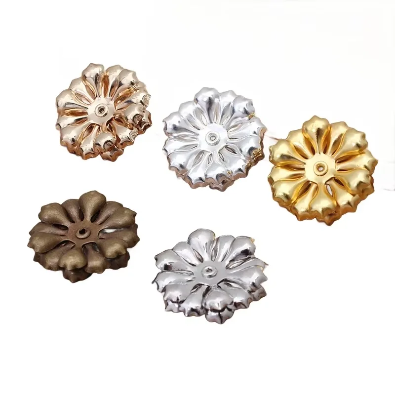 BoYuTe (50 Pieces/Lot) 23MM Three-Layer Metal Brass Flower Materials Diy Jewelry Accessories Wholesale