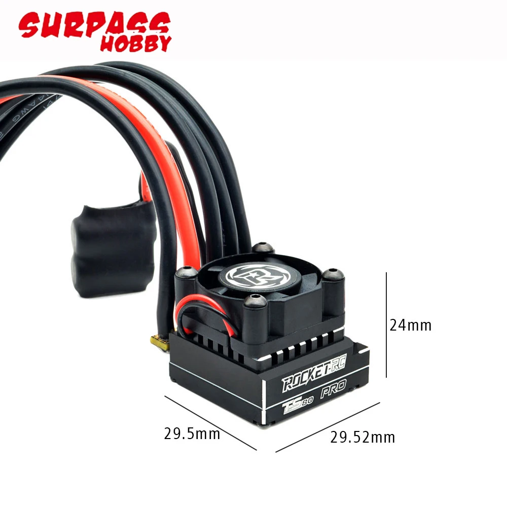 Surpass Hobby Rocket Supersonic 390 8.5T/10.5T/13.5T/17.5T Sensored Brushless Motor 80A 6-11V ESC For 1/12 1/14 Buggy Truck