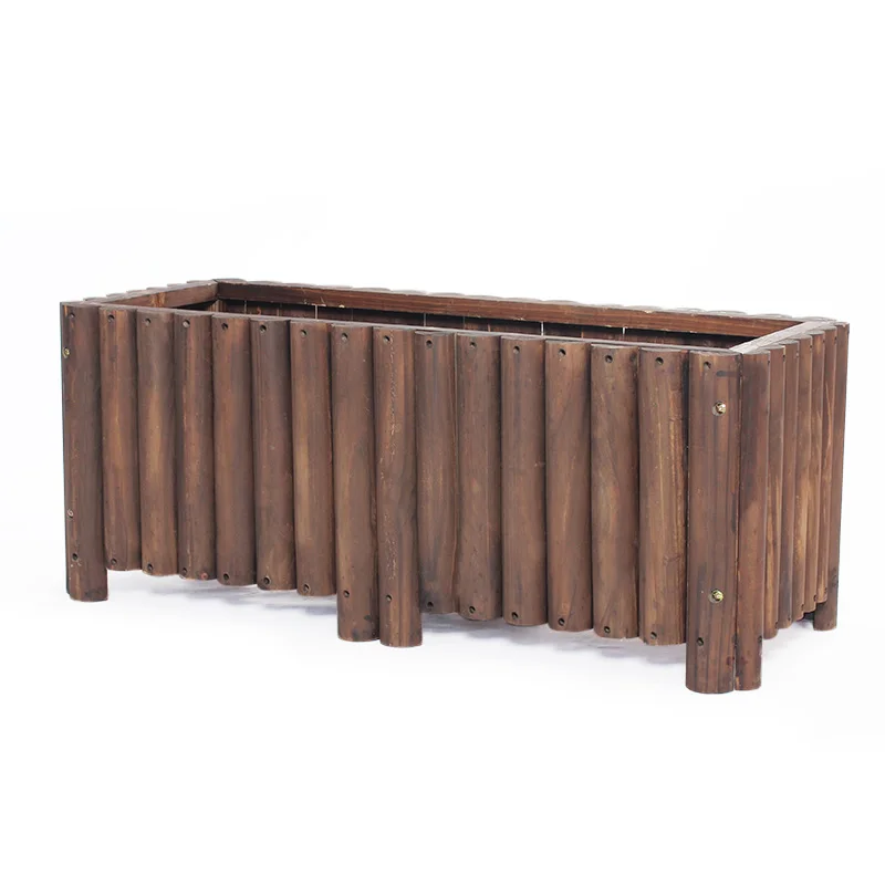 Outdoor Antiseptic Wood Flower Box Rectangular