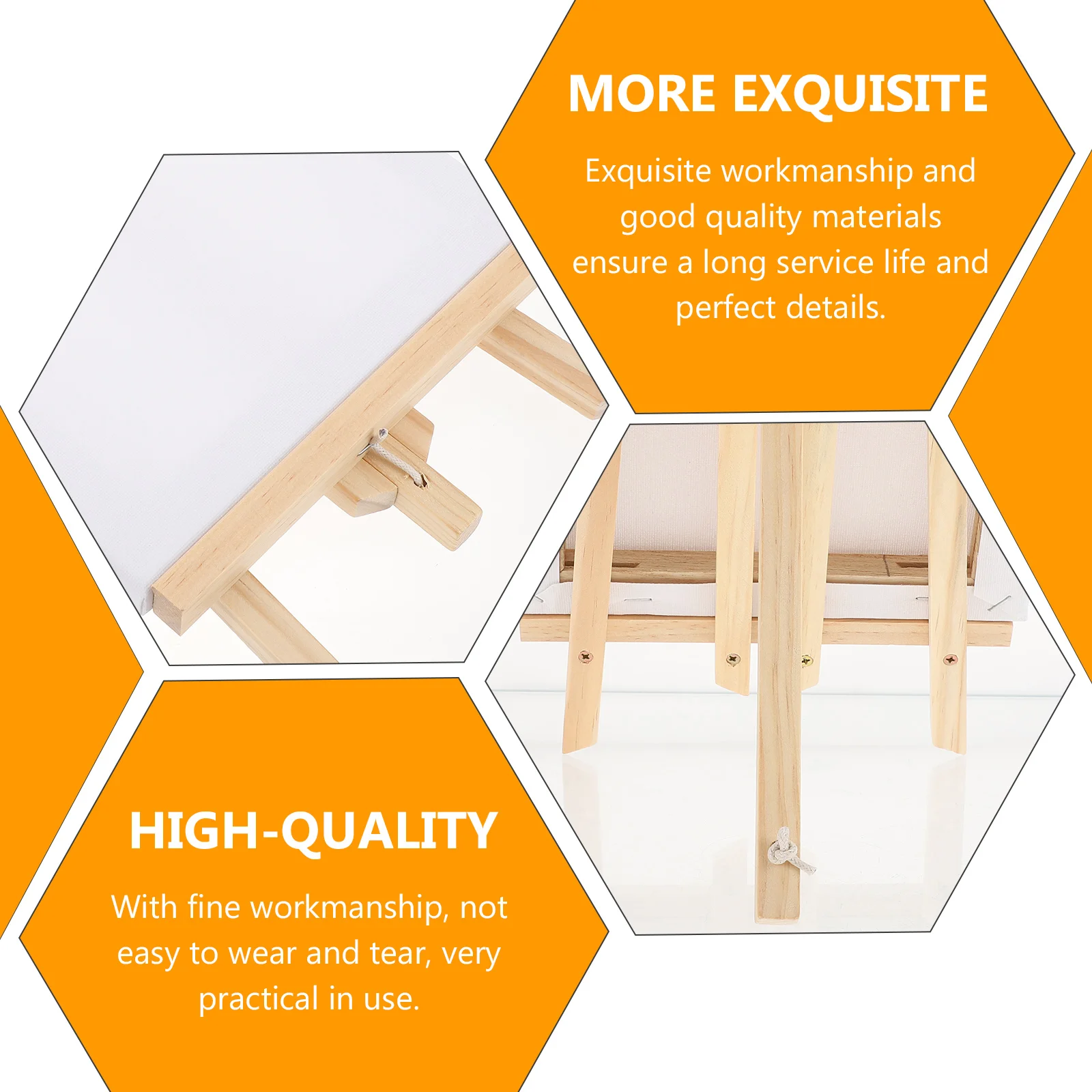 

Premium Wooden Easel Set for Painting Sketching Display Sturdy Durable Multi-purpose Mini Frame Stand Kids Students Outdoor