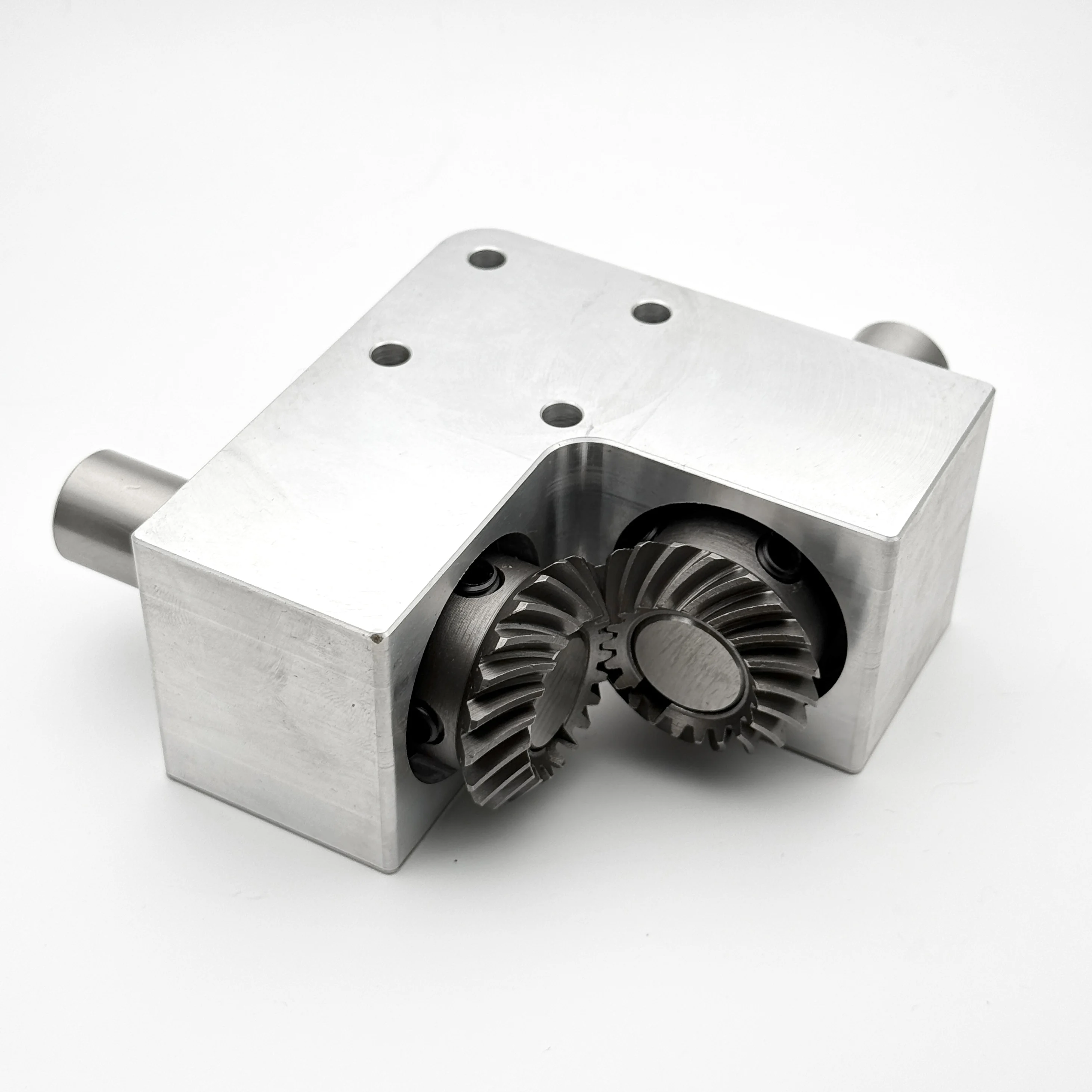 

1: 1 20MM Shaft Right Angle Commutator 2M 20T Right Angle Corner Turning Device Spiral Bevel Aluminum Spiral Keyway Gearbox