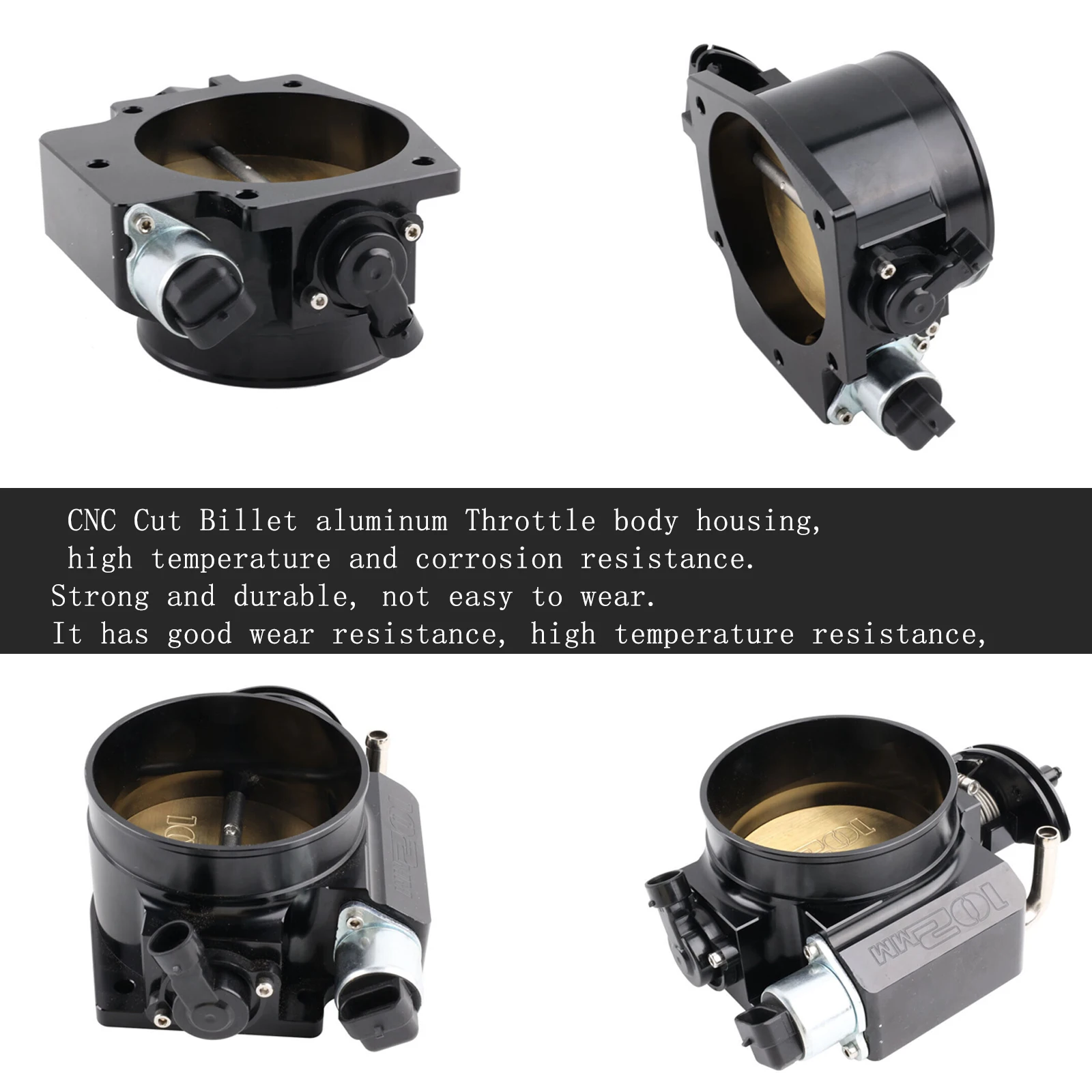 LS 102mm  with cable drive direct replacement Intake Manifold Throttle Body  Aluminum+ TPS + IAC For LS1 LS2 LS3 LS6 LSX