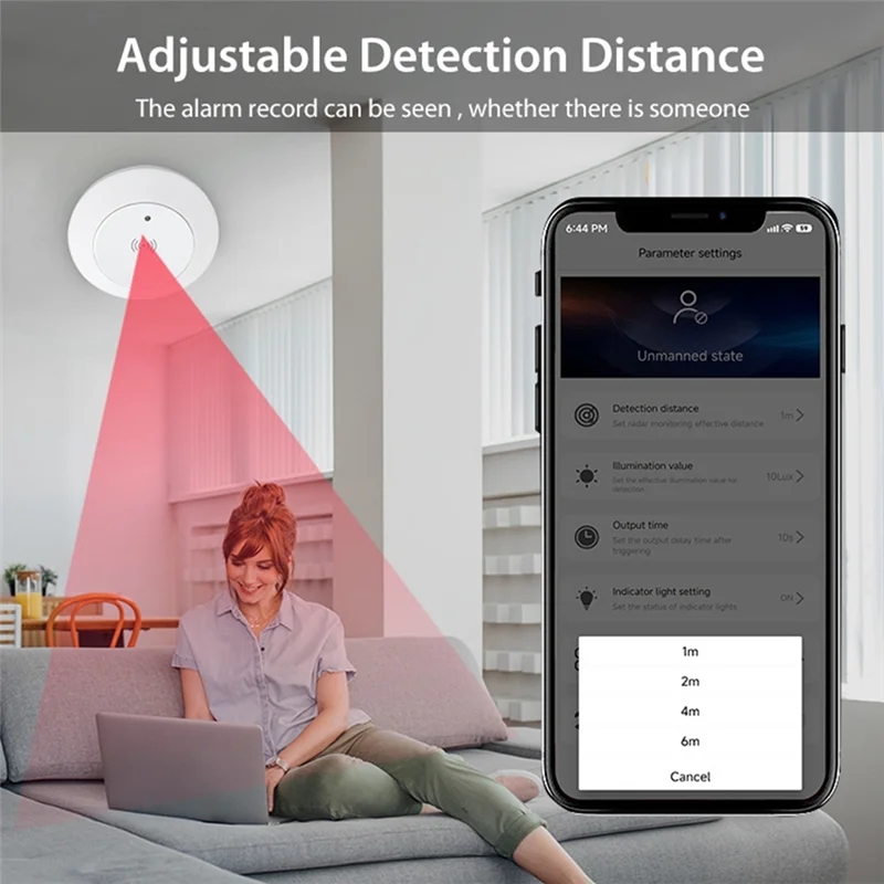 

ABAC-датчик присутствия человека, выключатель света, Bluetooth, датчик присутствия миллиметровой волны, умный датчик движения, выключатель света