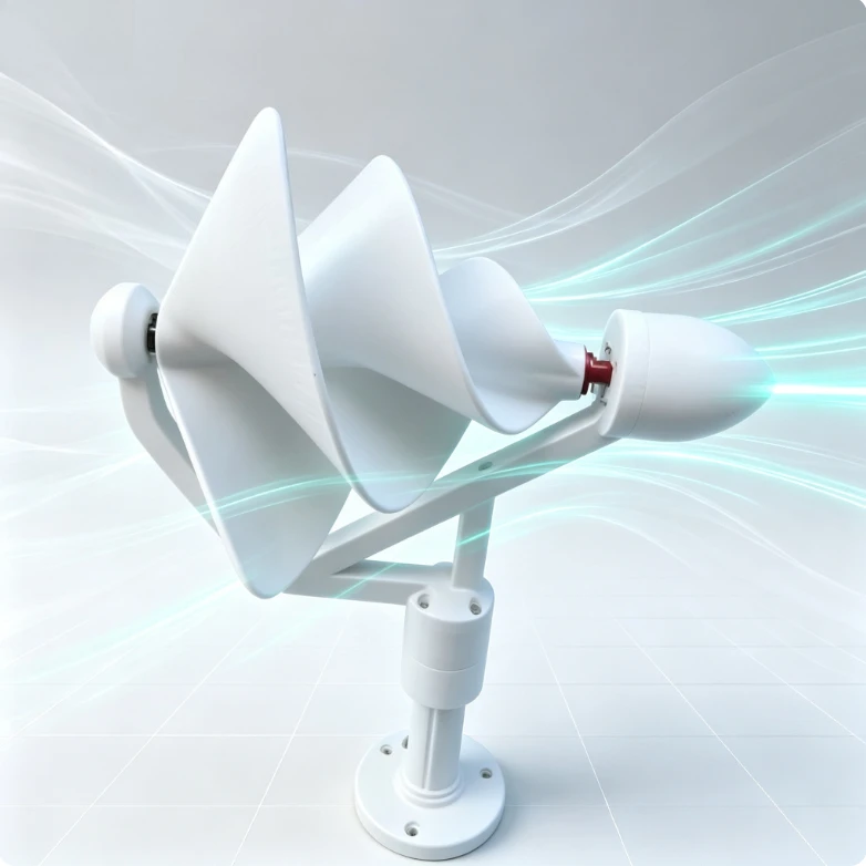 Screw Wind Turbine 50W Three Phase Permanent Magnet Brushless DC Generator High Efficiency Low Wind Startup Off Grid