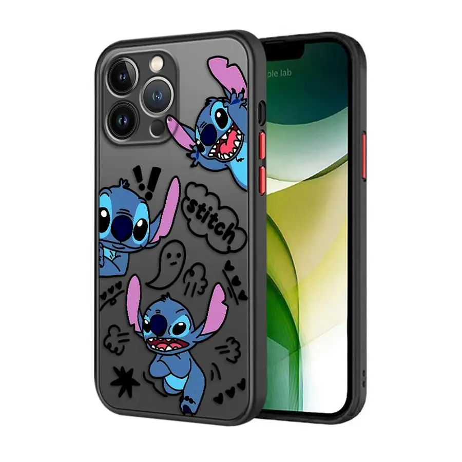 การ์ตูนดิสนีย์สติทช์นุ่มสำหรับแอปเปิ้ลไอโฟน 17 แอร์ 12 13 11 17 โปรแม็กซ์ 15 16 14 พลัส 7 8 13 มินิ XS MAX